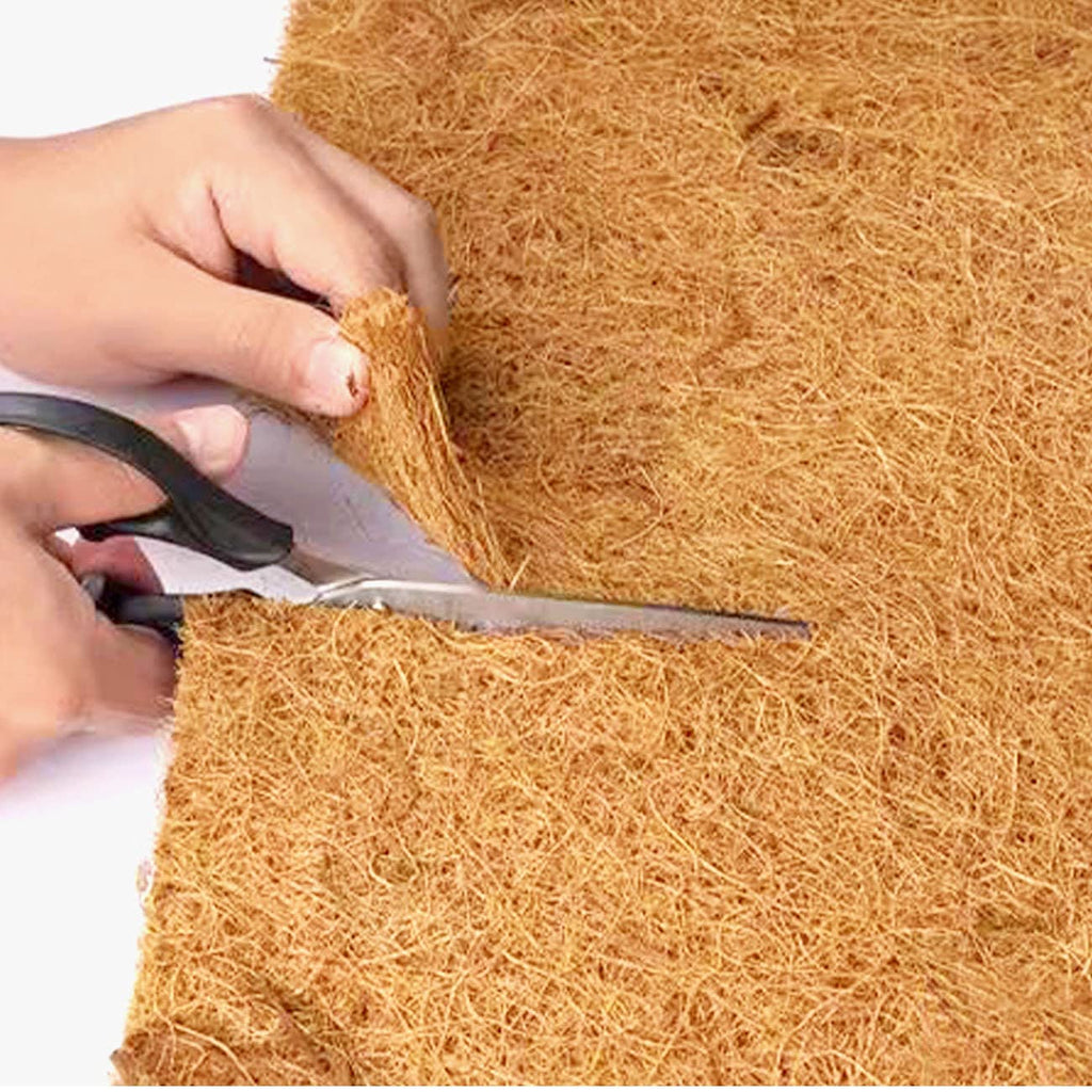 SUNYAY 12x40 inch Natural Coco Liner Roll Coconut Coir Liner Sheets Coco Mat for Planter Window Box Flower Basket Garden Decoration Animal Pet Pad