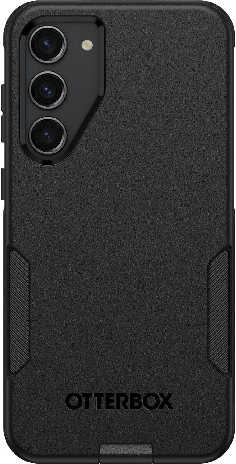 OtterBox Galaxy S23+ Commuter Series Case - BLACK , slim & tough, pocket-friendly, with port protection | Tough