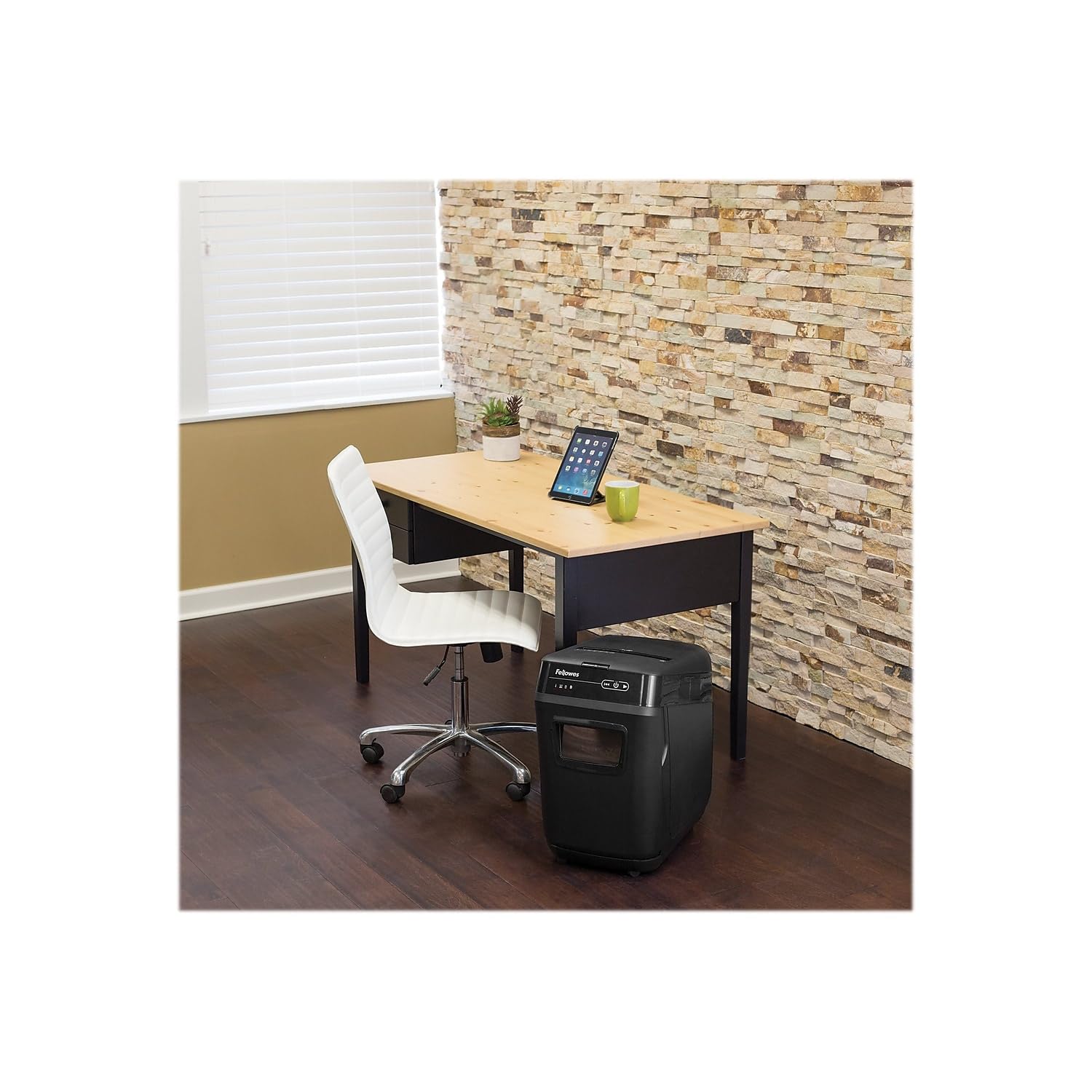 Fellowes AutoMax Micro-Cut 100M Commercial Office Auto Feed 2-in-1 Paper Shredder with 100-Sheet Capacity, Black