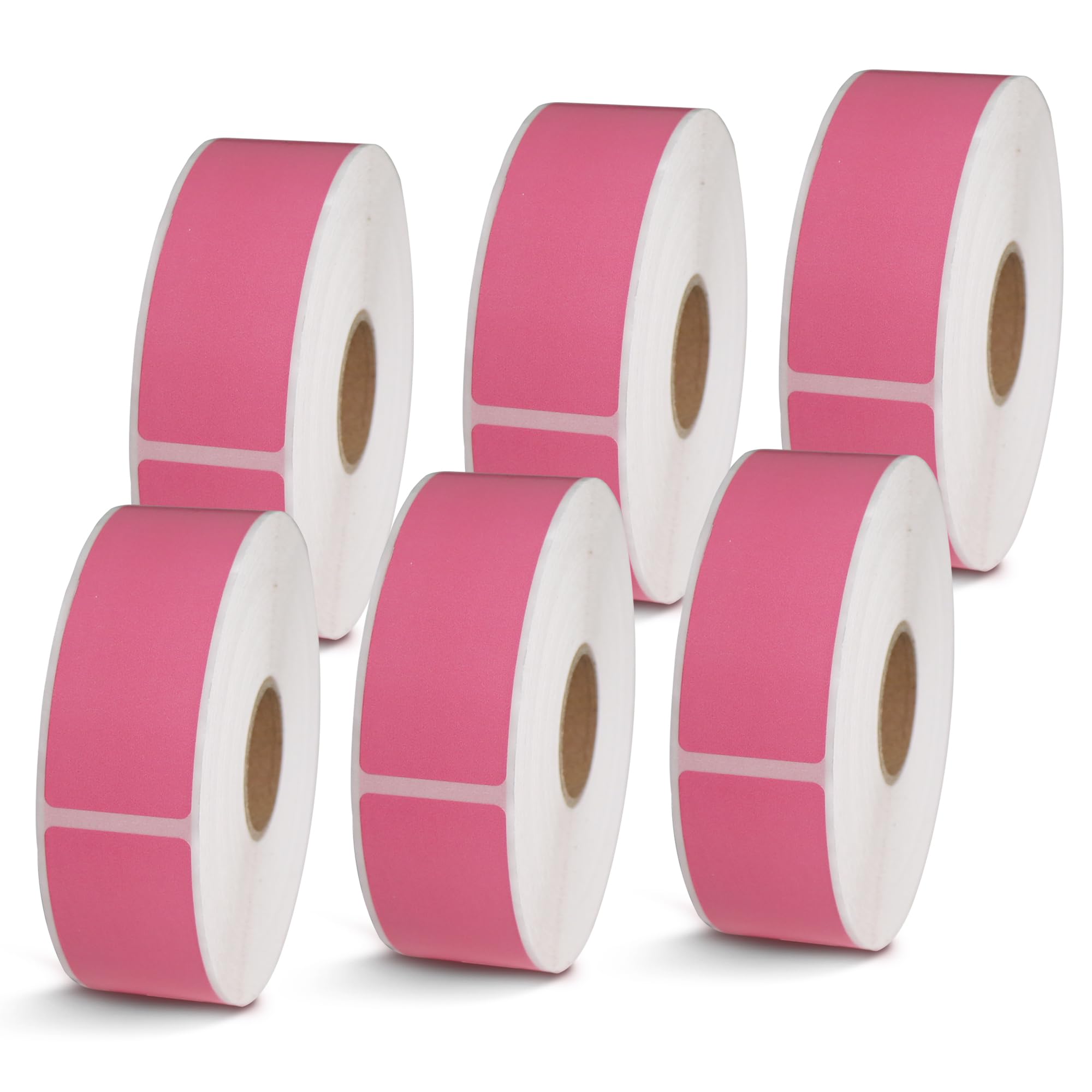 BETCKEY - 1" x 0.5" Small Labels Compatible with Zebra & Rollo Label Printer, Premium Adhesive & Perforated[Light Blue, 6 Rolls, 14580 Labels]