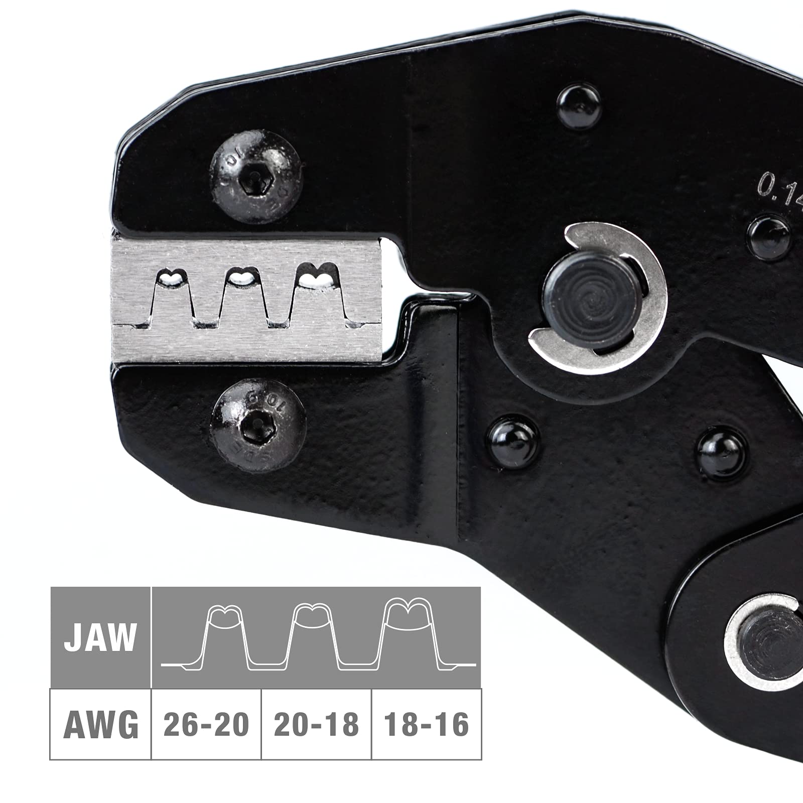 iCrimp IWS4 Solar PV Connector Crimping Tools for AWG14-10 (2.5/4/6mm²) Solar Panel PV Cable with Wire EDM Die