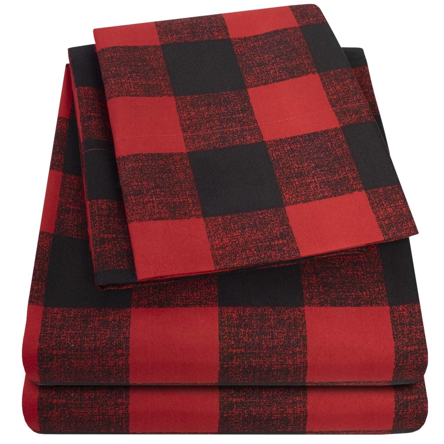 1500 Supreme Collection Extra Deep Pocket Sheets Set - Luxury Soft Bed Sheets, Wrinkle Free, Bedding, Over 40 Colors, 21 inch Extra Deep Pocket, Twin, Black
