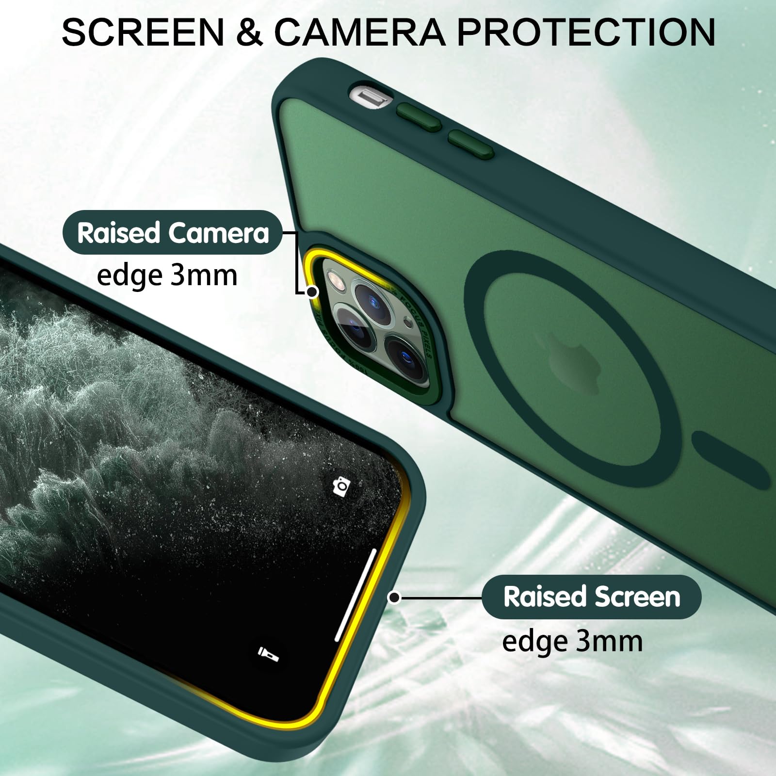 BENTOBEN for iPhone 11 Pro Case 2019 [Compatible with Magsafe] Translucent Matte Magnetic Phone Case iPhone 11 Pro 5.8" Slim Thin Shockproof Bumper Women Men Protective Cases Cover, Black