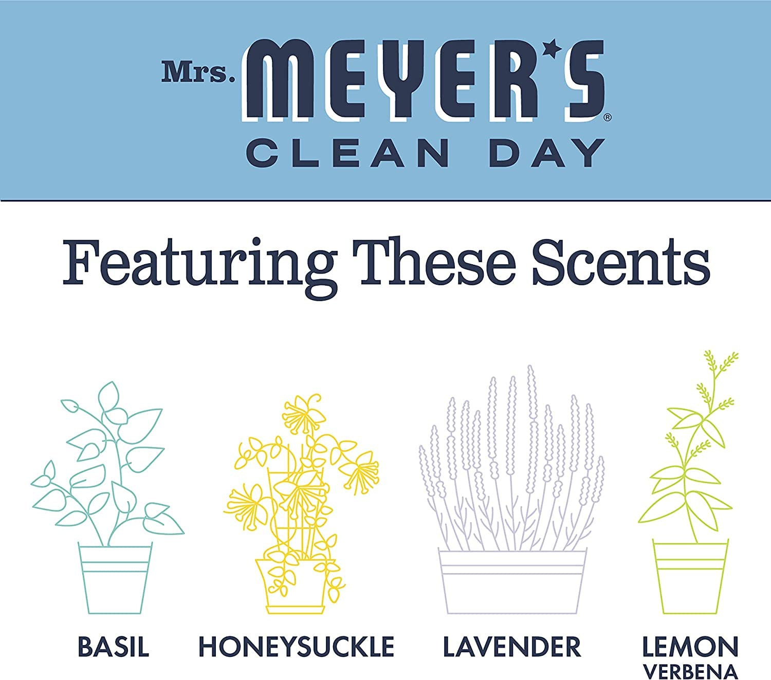 MRS. MEYER'S CLEAN DAY Multi-Surface Cleaner Concentrate, Use to Clean Floors, Tile, Counters, Lavender, 32 fl. oz
