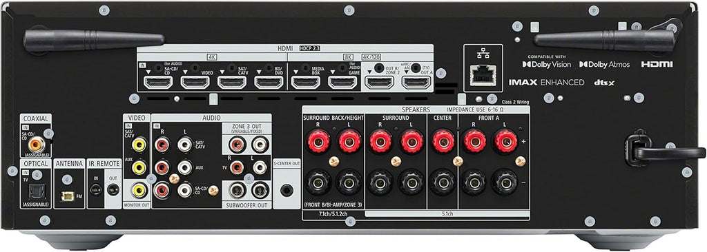 Sony STR-AN1000 7.2 CH Surround Sound Home Theater 8K A/V Receiver: Dolby Atmos, DTS:X, Digital Cinema Auto Calibration IX, Bluetooth, WiFi, Google Chromecast, Spotify connect, Apple AirPlay, HDMI 2.1