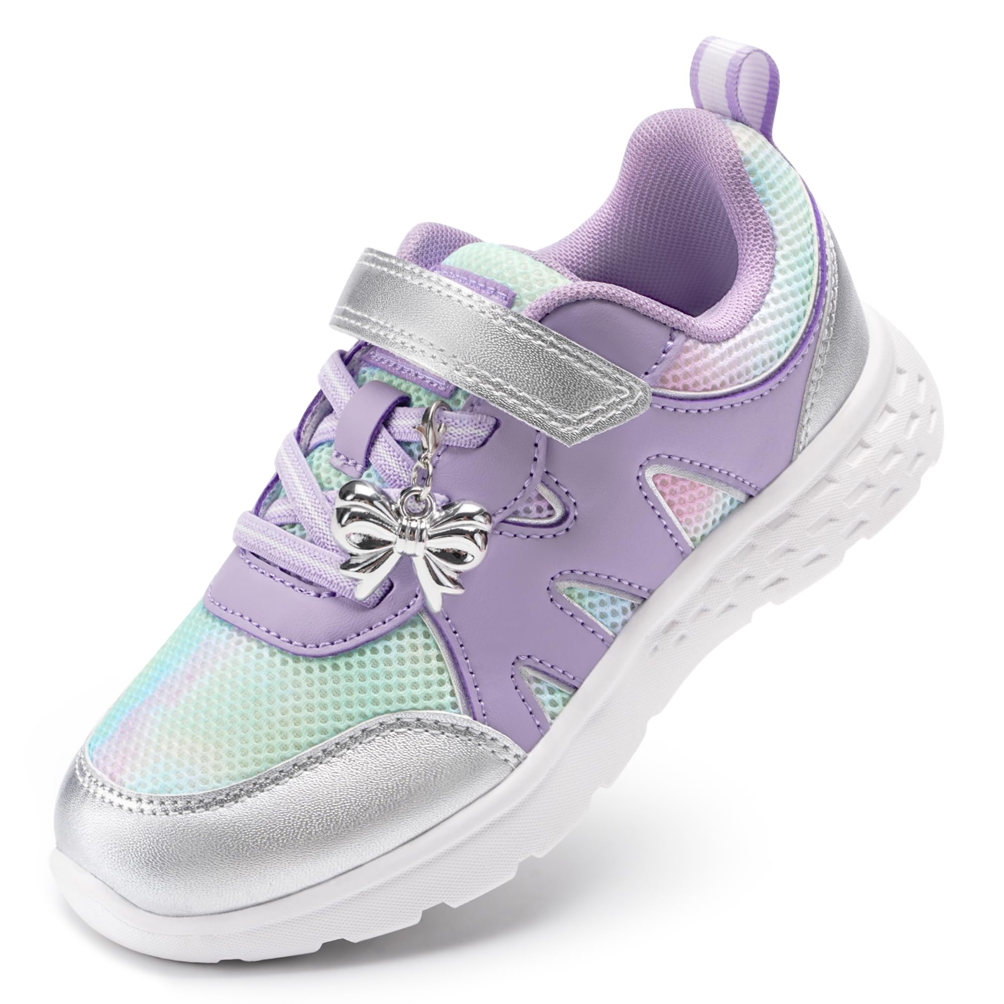 Stelle Girls Sneakers Kids Tennis Shoes with Non-Slip Sole Lightweight Breathable Athletic Sports Running Shoes for Toddler/Little Kid/Big Kid