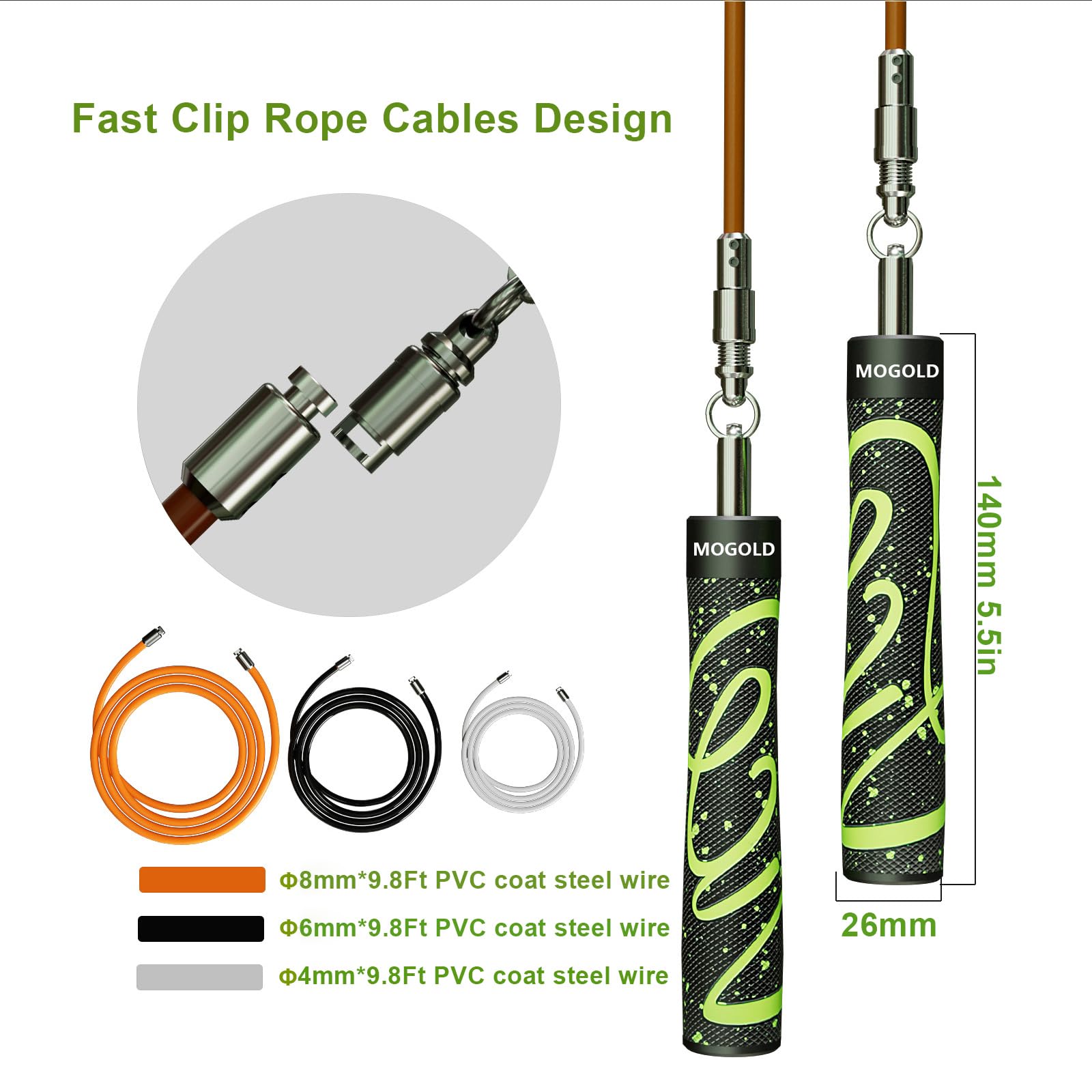 Weighted Jump Rope for Men Women -Interchangeable 1/5lb 1/4lb 1/2lb Heavy jump ropes - 360 Degree Spin - Length Adjustable,Ergonomics Leather Grip Skipping Rope for Fitness Weight Loss & More