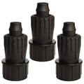 3-Pack 1/2 Inch Drip Irrigation Tubing to Faucet/Garden Hose Adapter - Reusable Connector Fittings for Most Rain Bird, Orbit, Dig, Toro 1/2 or 5/8 Tubing x 3/4" FHT