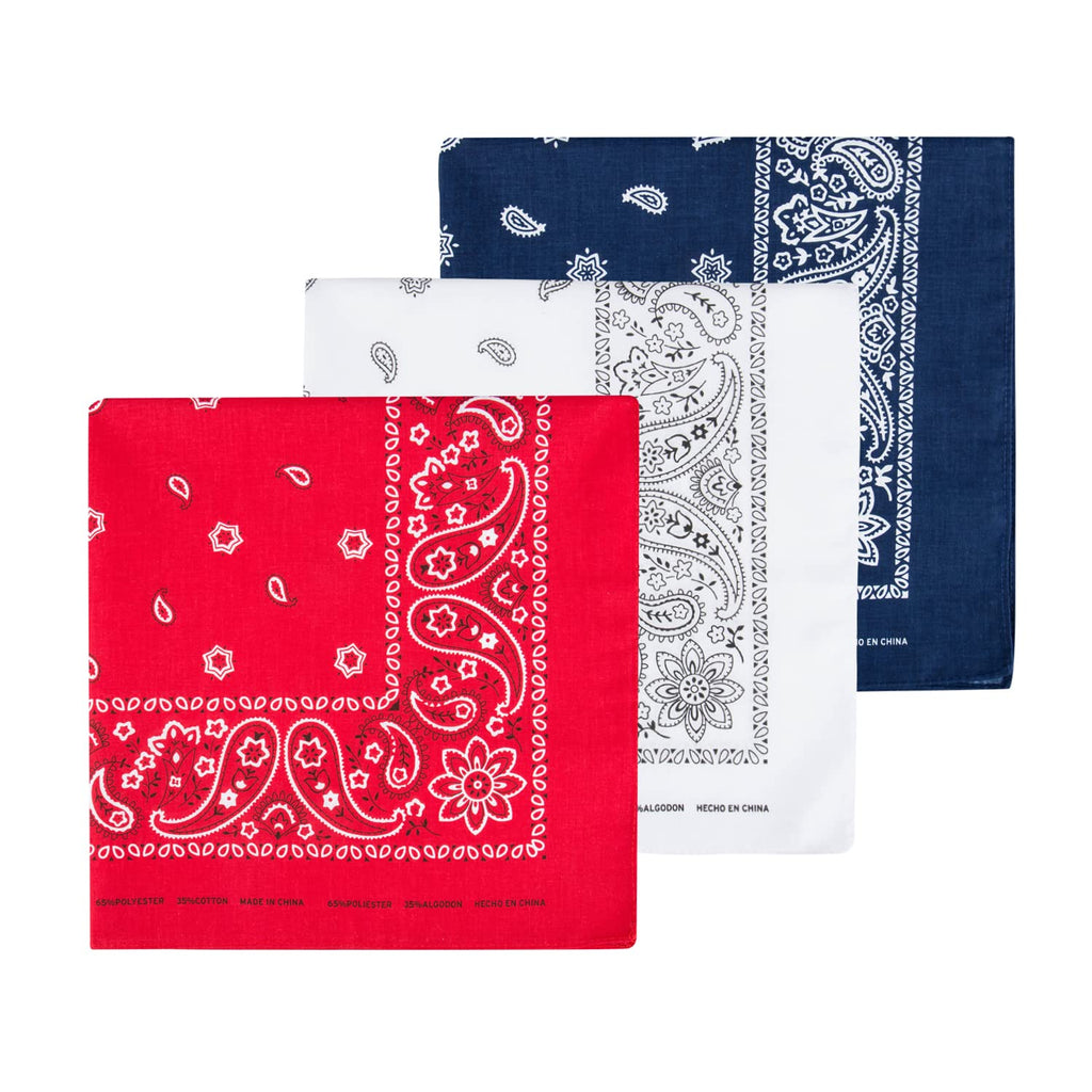 Levi’s All-Gender Multi-Purpose Bandana Gift Set – Headband, Wrap, Face & Neck Coverage