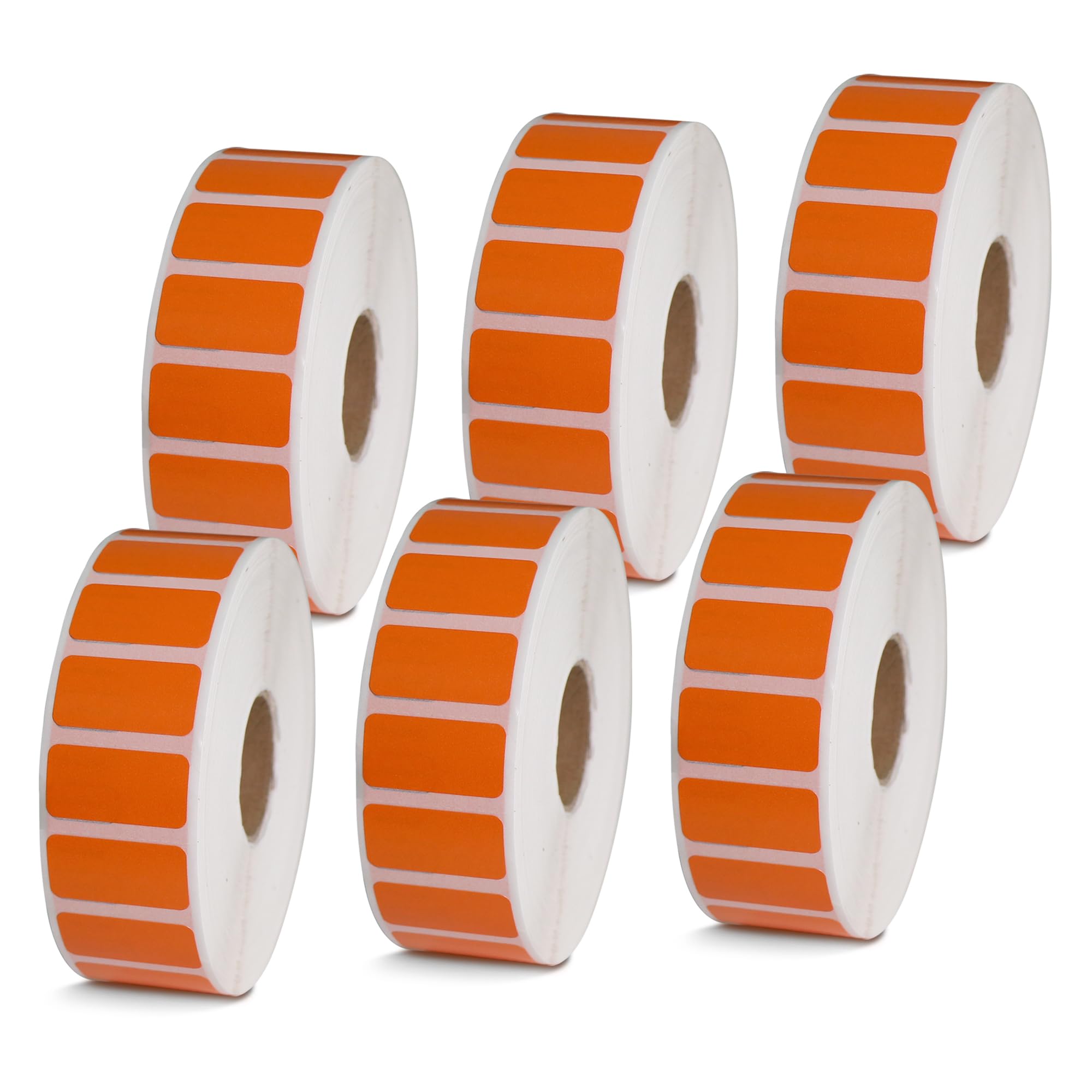 BETCKEY - 1" x 0.5" Small Labels Compatible with Zebra & Rollo Label Printer, Premium Adhesive & Perforated[Light Blue, 6 Rolls, 14580 Labels]