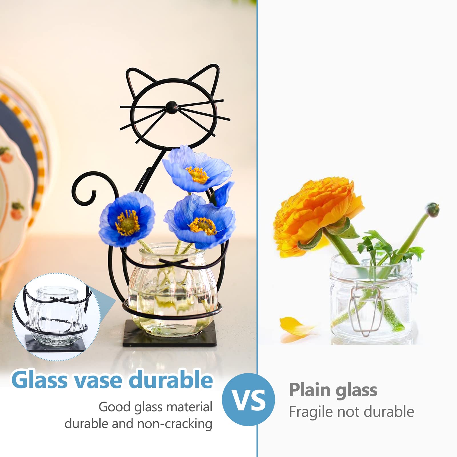Plant Terrarium, Hydroponic Vases for Home Decoration, Modern Creative Bird Terrarium Stand, Ideal Gifts