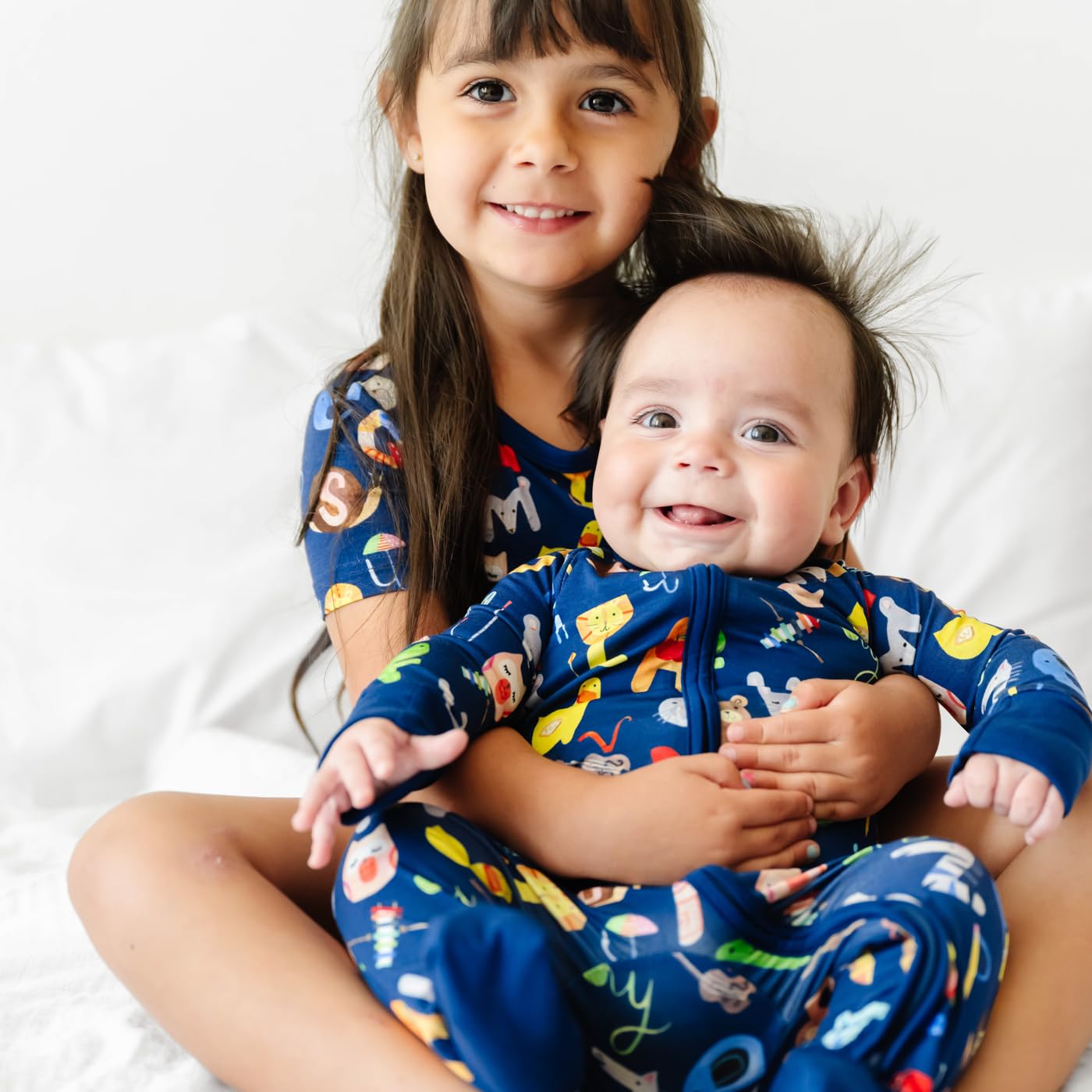 Little Sleepies Pajama Set w/Short Sleeve Shirt & Shorts, Viscose from Bamboo Toddler Pajamas, Girl & Boys Pajamas for Kids