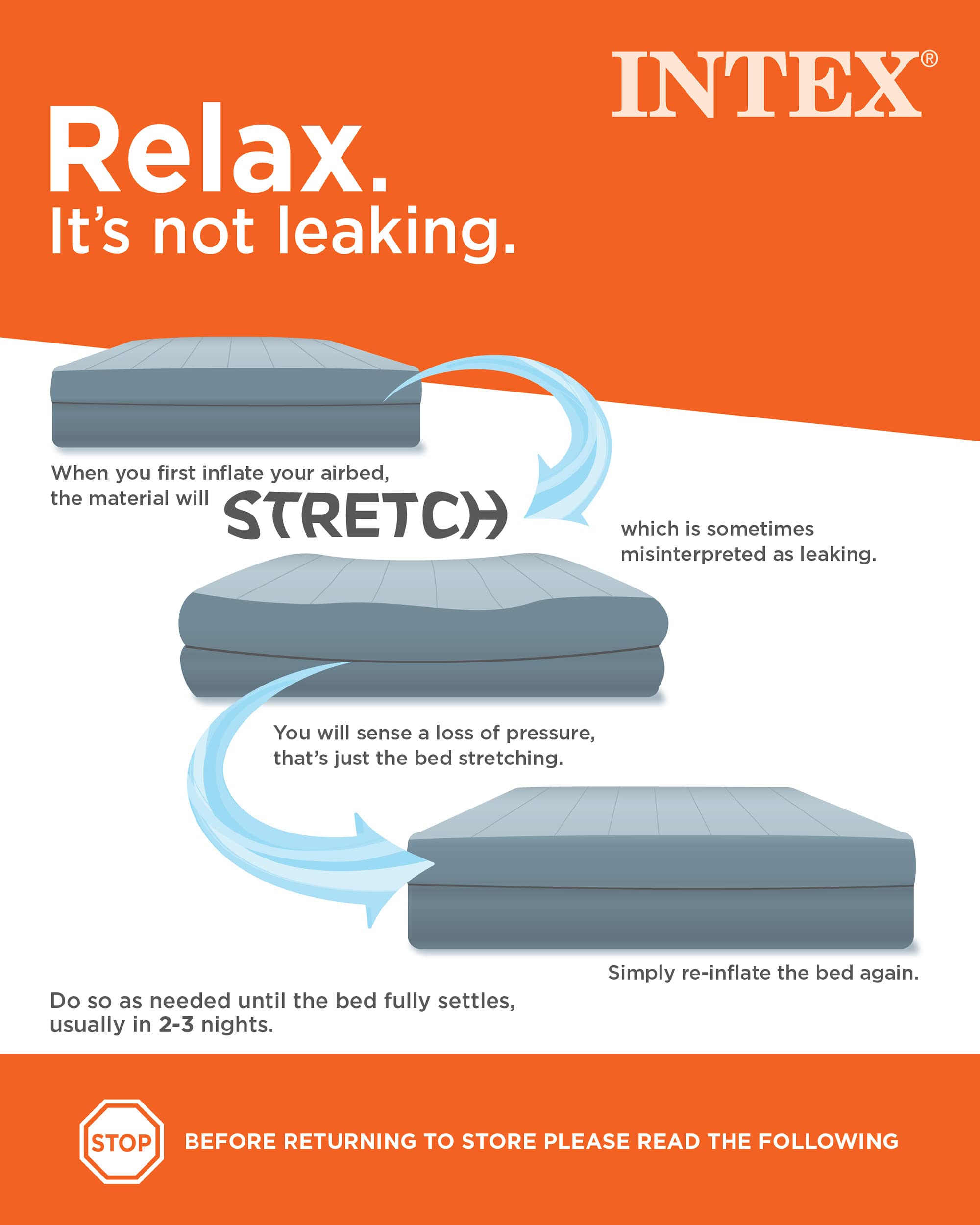 Intex Dura-Beam Deluxe Comfort Plush Elevated Airbed Series