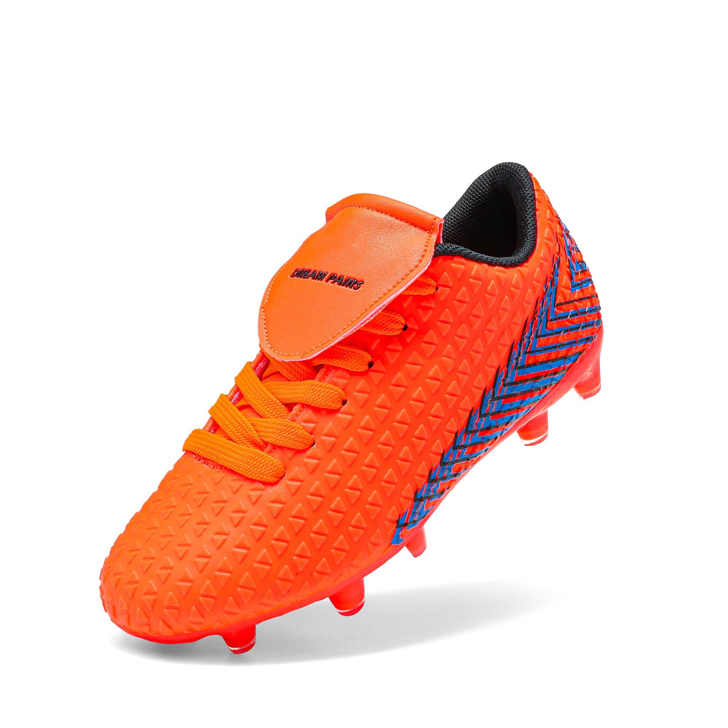 DREAM PAIRS Boys Girls Outdoor Soccer Cleats Firm Ground Football Shoes for Little/Big Kid