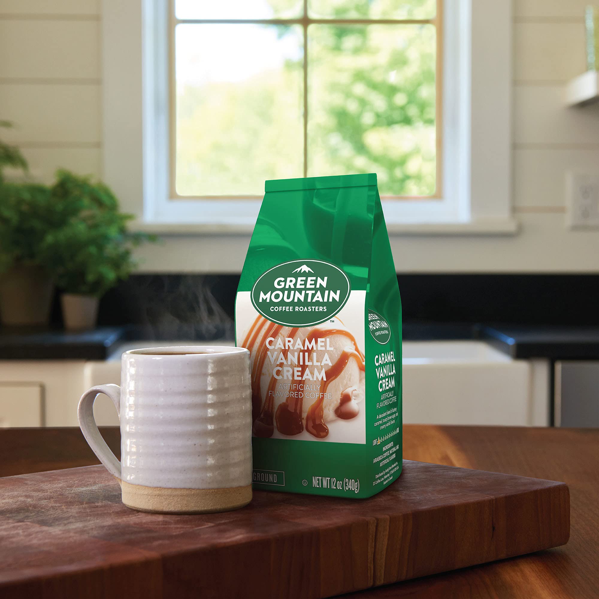Green Mountain Coffee Roasters Wild Mountain Blueberry, Ground Coffee, Flavored Light Roast, Bagged 12 Oz, 1 Count