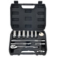 AEROFORCE 3/8-Inch Drive Spark Plug Socket Set 8PCS - Includes 6 Point Sockets 5/8-inch, 3/4-inch and 13/16-inch, 12 Point Sockets 14mm&18mm, 2 Extension Bars,Universal Joint