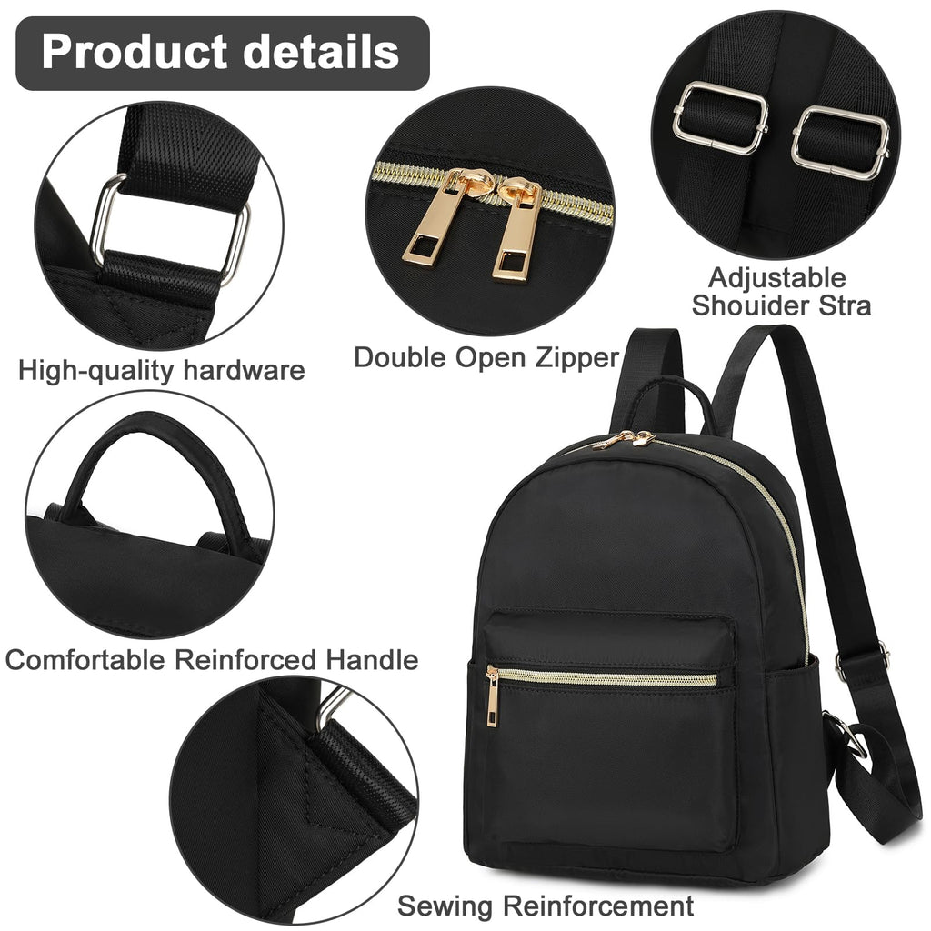 BTOOP Mini Backpack Women Girls Water-resistant Small Backpack Purse Shoulder Bag for Womens Adult Kids School Travel