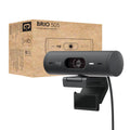 Logitech Brio 505 Full HD 1080p Webcam with auto Light Correction, framing, Dual Noise Reduction mics, Privacy Shutter - Works with Teams, Meet, Zoom, TAA Compliant.