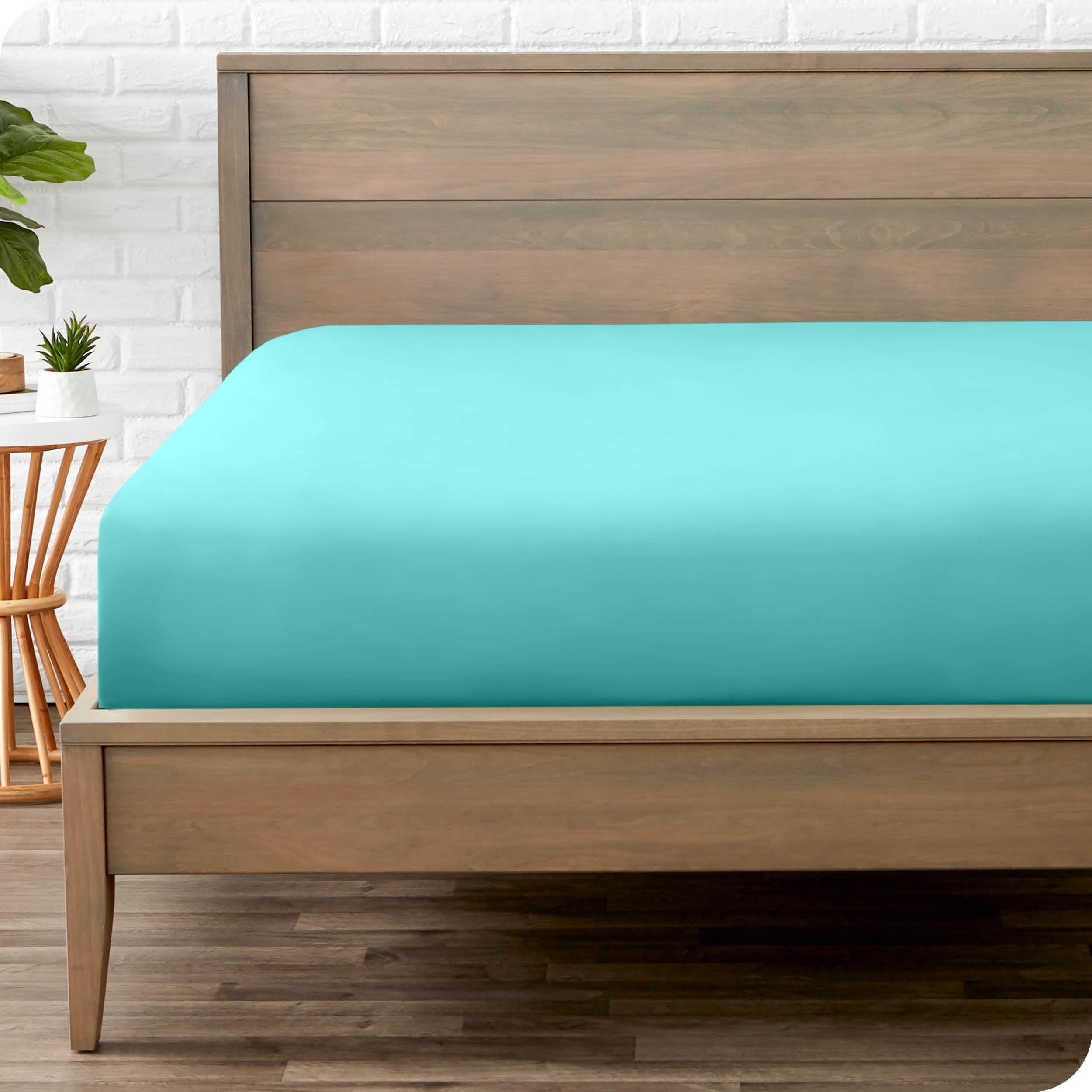 Bare Home Fitted Bottom Sheet Twin Size - Premium 1800 Ultra-Soft - Hotel Luxury - Deep Pocket - Durable and Long Lasting (Twin, White)