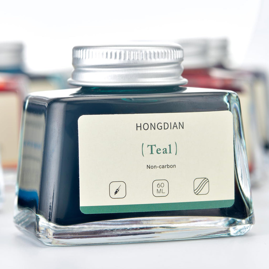Asvine Hongdian Fountain Pen Bottled Ink Black, 60ml Fountain Pen Bottled Ink, Non Carbon