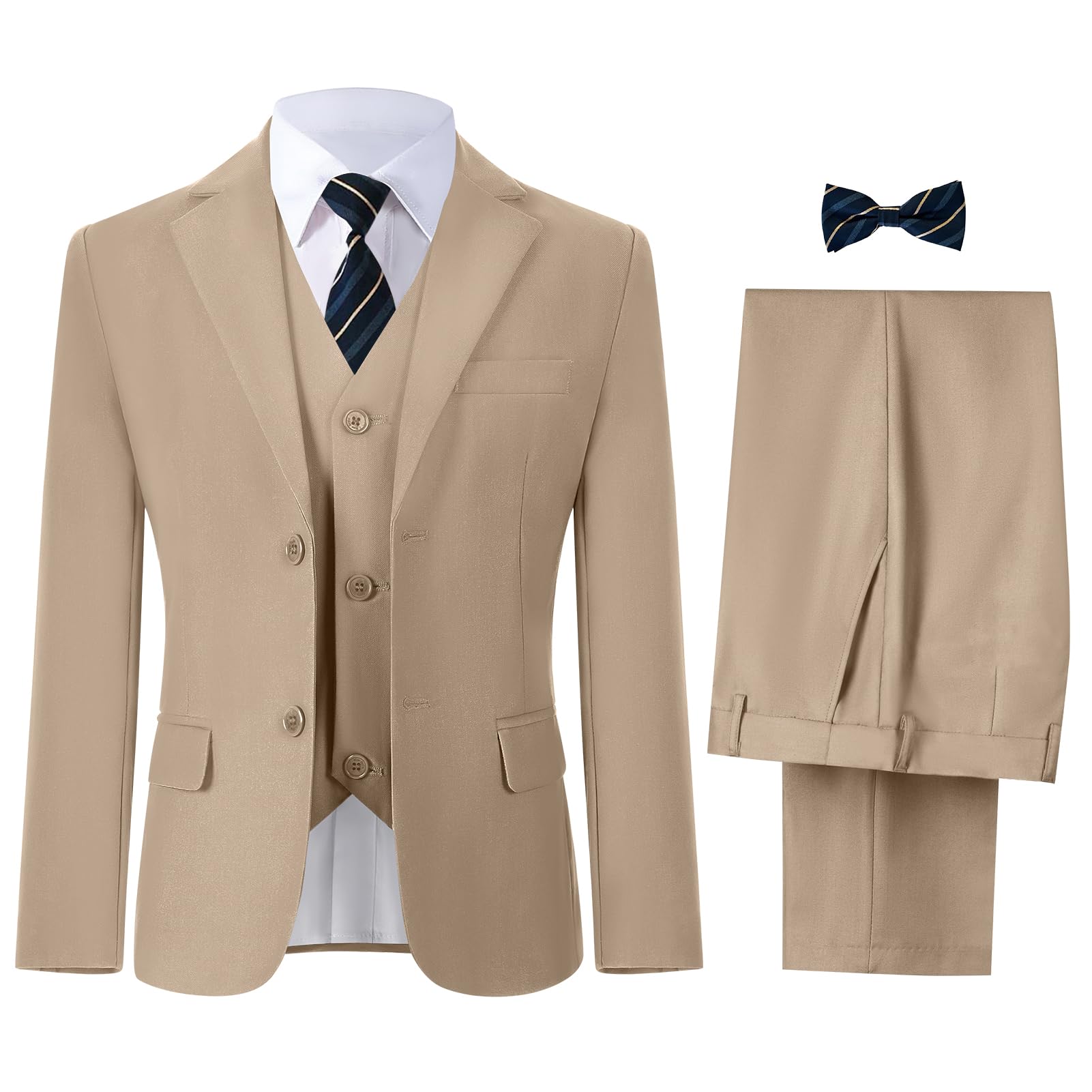 Boys' Suits Formal Tuxedo Slim Fit Boys Suit Set for Wedding Outfit Teen Boy Dress Clothes