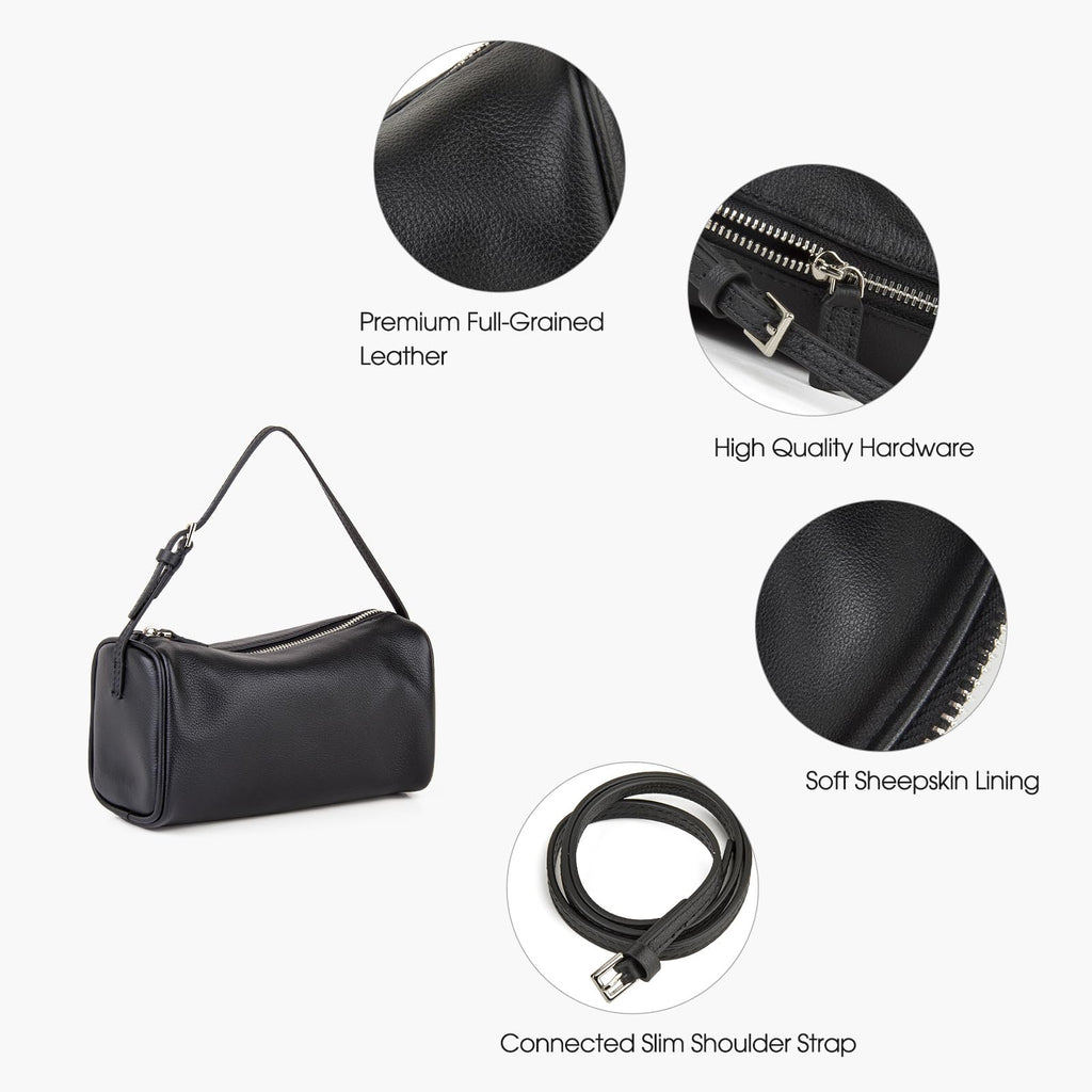 DONNAIN Premium Full-Grained Leather Crossbody Purses for Women, Hobo Bags for Women Crossbody with Adjustable Strap