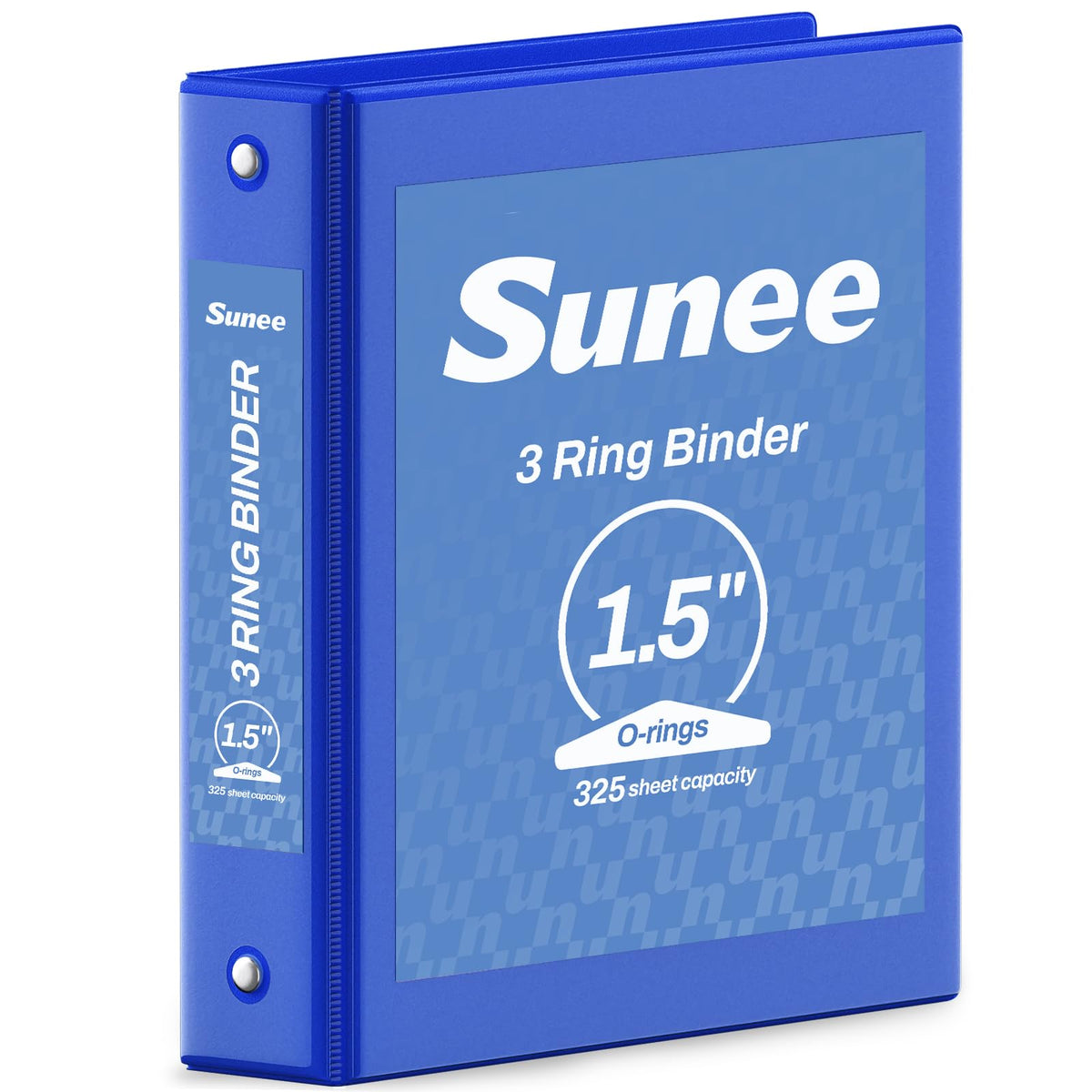 SUNEE 3 Ring Binder 1/2 Inch 1 Pack, Clear View Binder Three Ring PVC-Free (Fit 8.5x11 Inches) for School or Office Supplies, Black