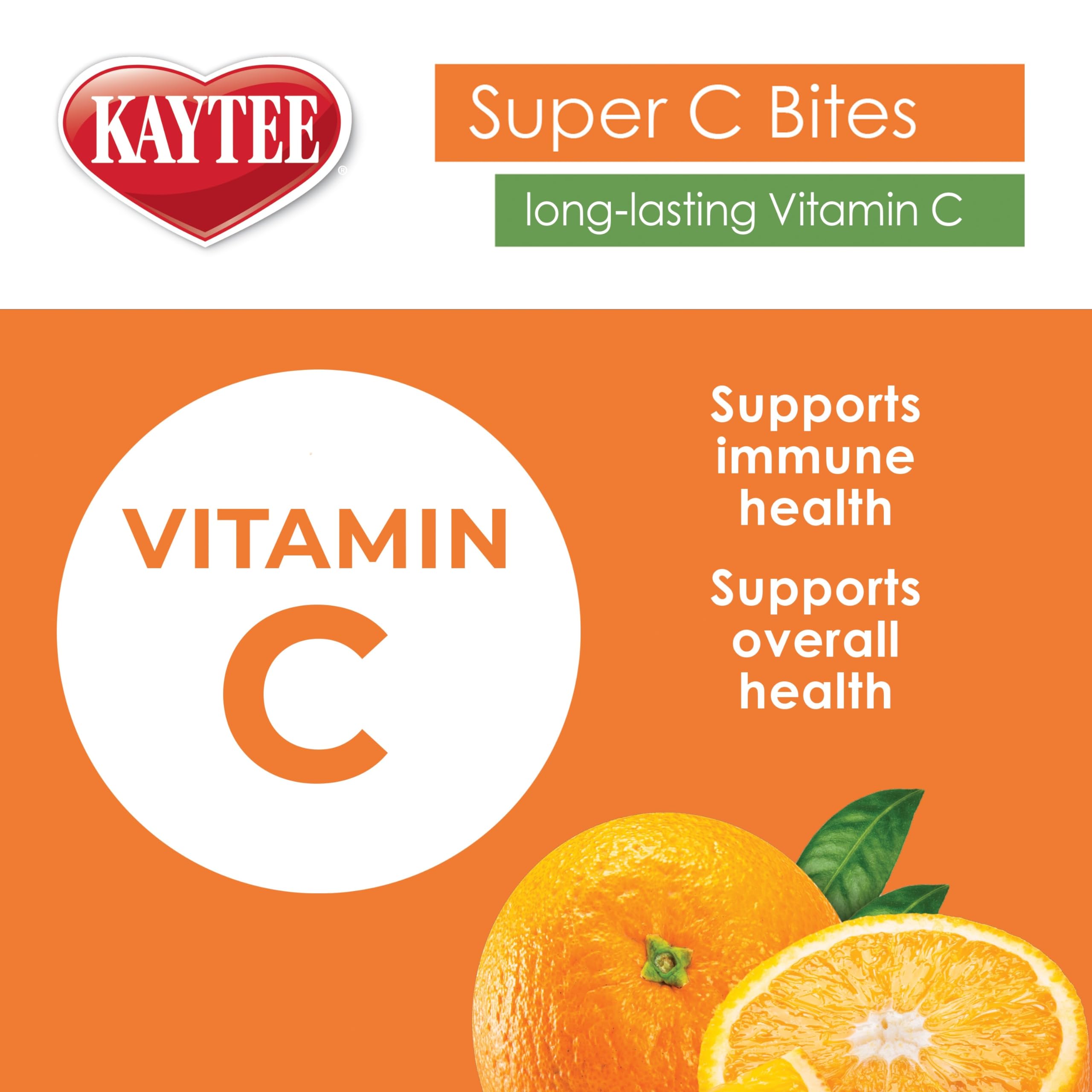 Kaytee Super C Bites Treat For Pet Guinea Pigs, Adult Rabbits, Chinchillas, and Other Small Animals, Cranberry and Orange, 4 oz