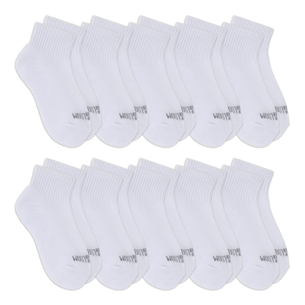 Fruit of the Loom Girl's Everyday Essential Soft Cushion Socks