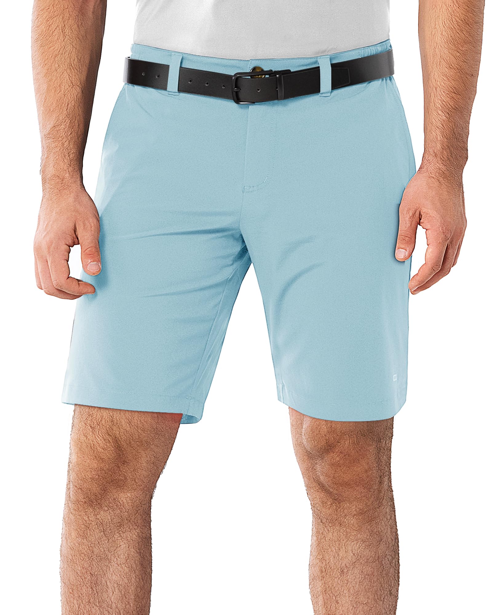 33,000ft Men's Golf Shorts 9" Dry Fit Stretch Golf Short UPF 50+ Lightweight Flat Front Golf Shorts with Pockets