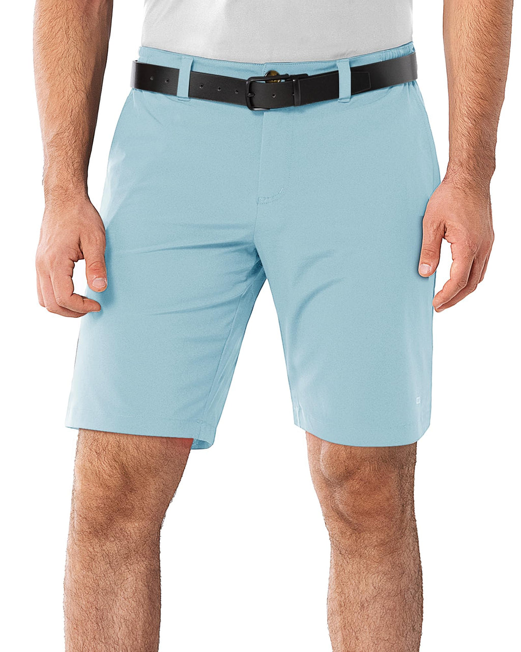 33,000ft Men's Golf Shorts 9" Dry Fit Stretch Golf Short UPF 50+ Lightweight Flat Front Golf Shorts with Pockets