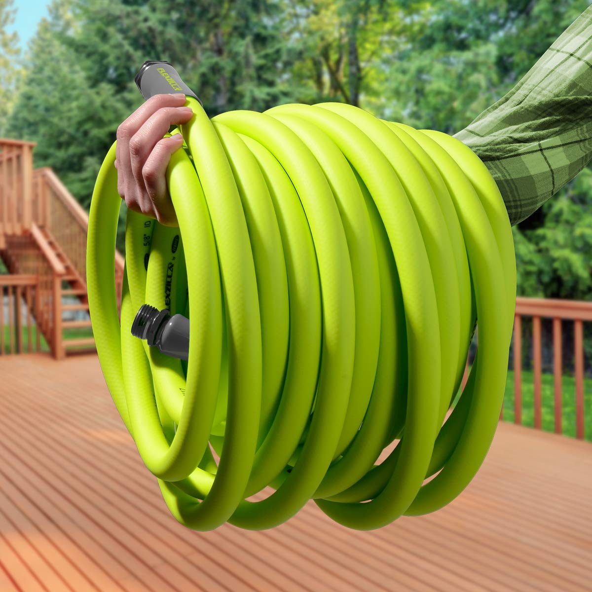 Flexzilla Garden Hose 3/4 in. x 50 ft., Lightweight All-Weather Water Hose, Durable and Flexible, Leak-Free Connections