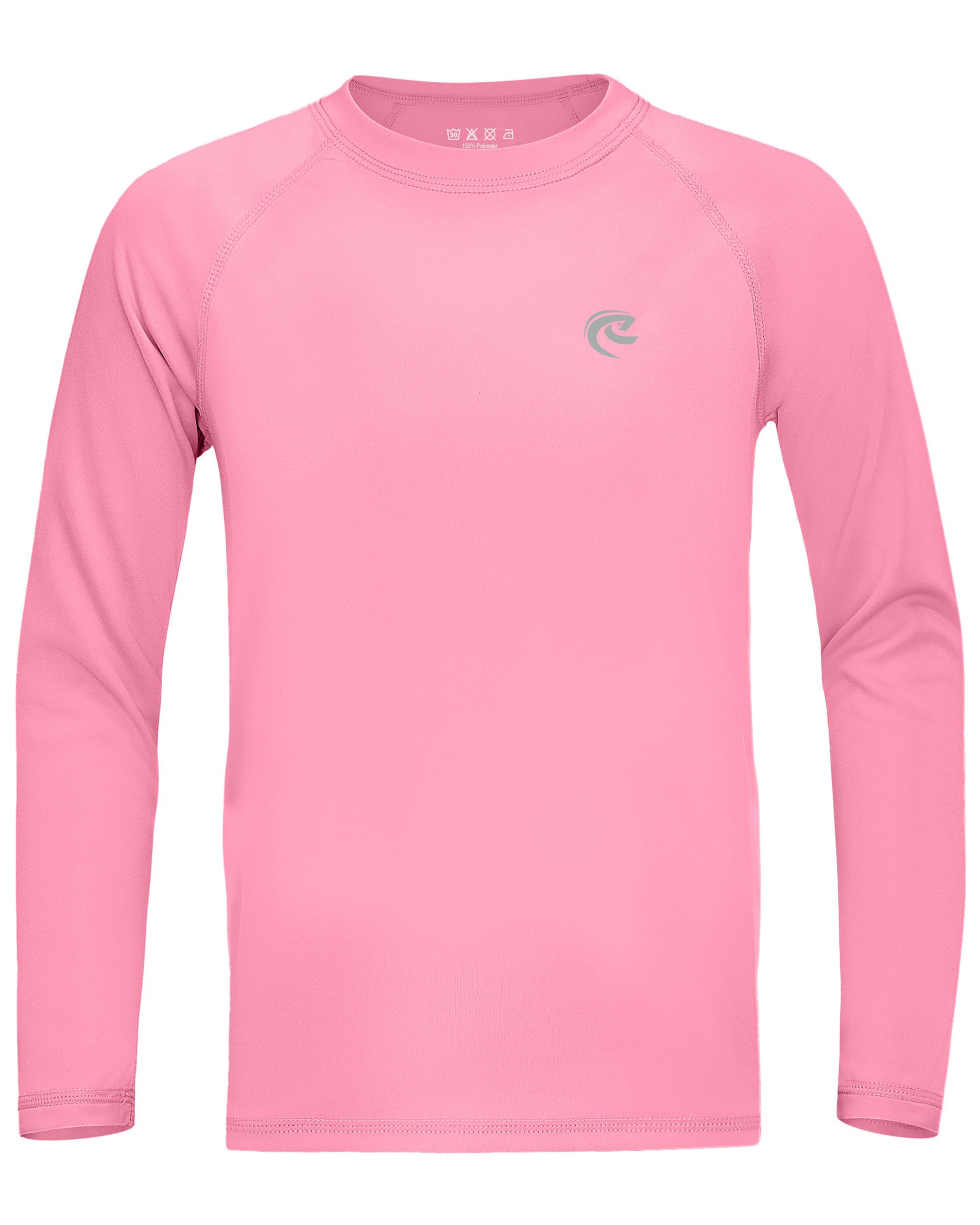 Boys UPF 50+ Swim Shirt Long Sleeve, 1 or 2 Pack UV Sun Protection Rash Guard, Youth Kids SPF Water Shirts for Beach Surf