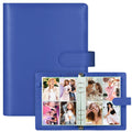 A5 Kpop Photocard Binder with 30 Pack 4-Pocket Card Pages, 6 Ring A5 Binder Card Collector Album with 240 Card Slots,PU Leather Binder Cover with Magnetic Buckle Closure for Organizing Trading Card