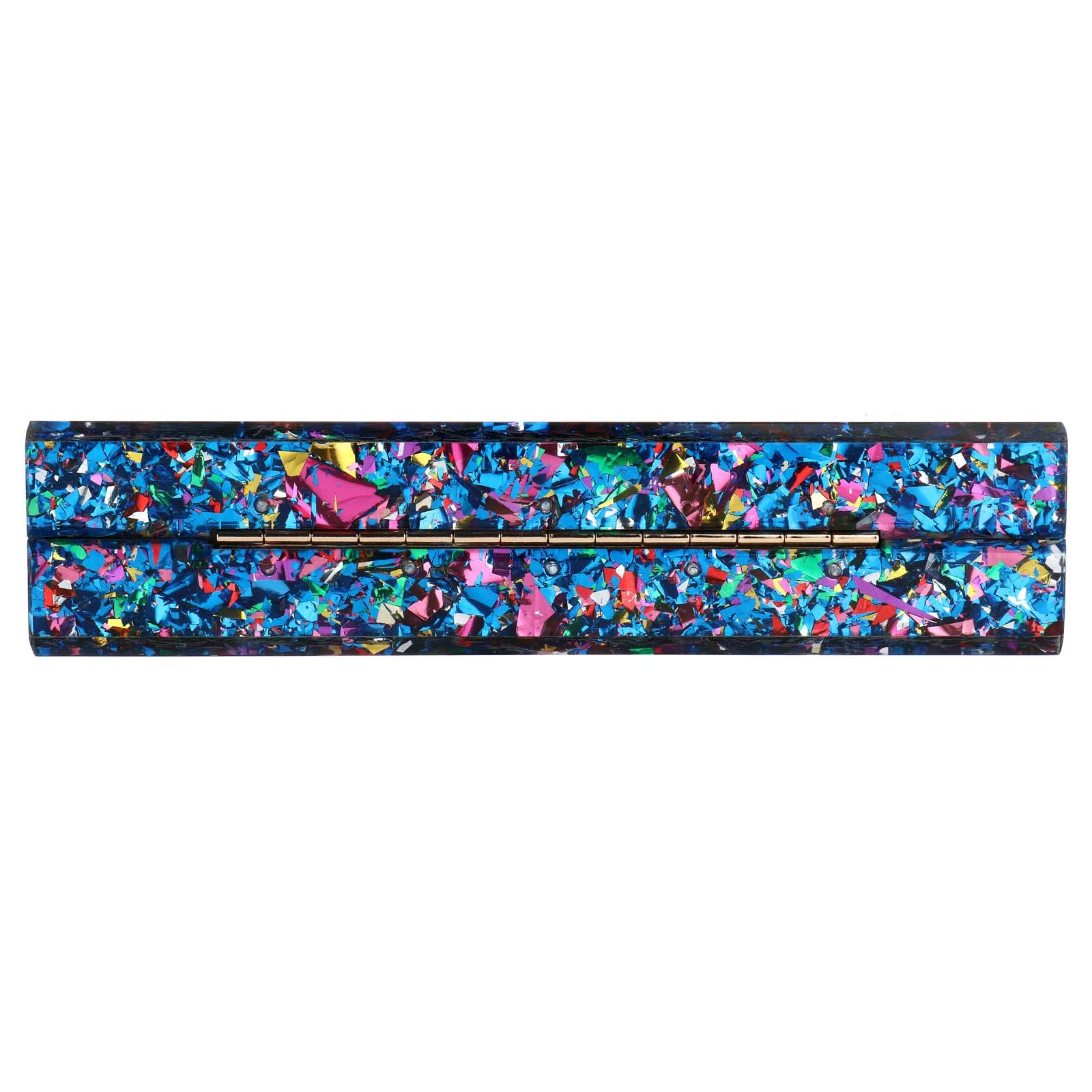 Gets Acrylic Purses and Handbags for Women Multicolor Perspex Geometric Patterns Box Clutch Banquet Evening Crossbody Handbag