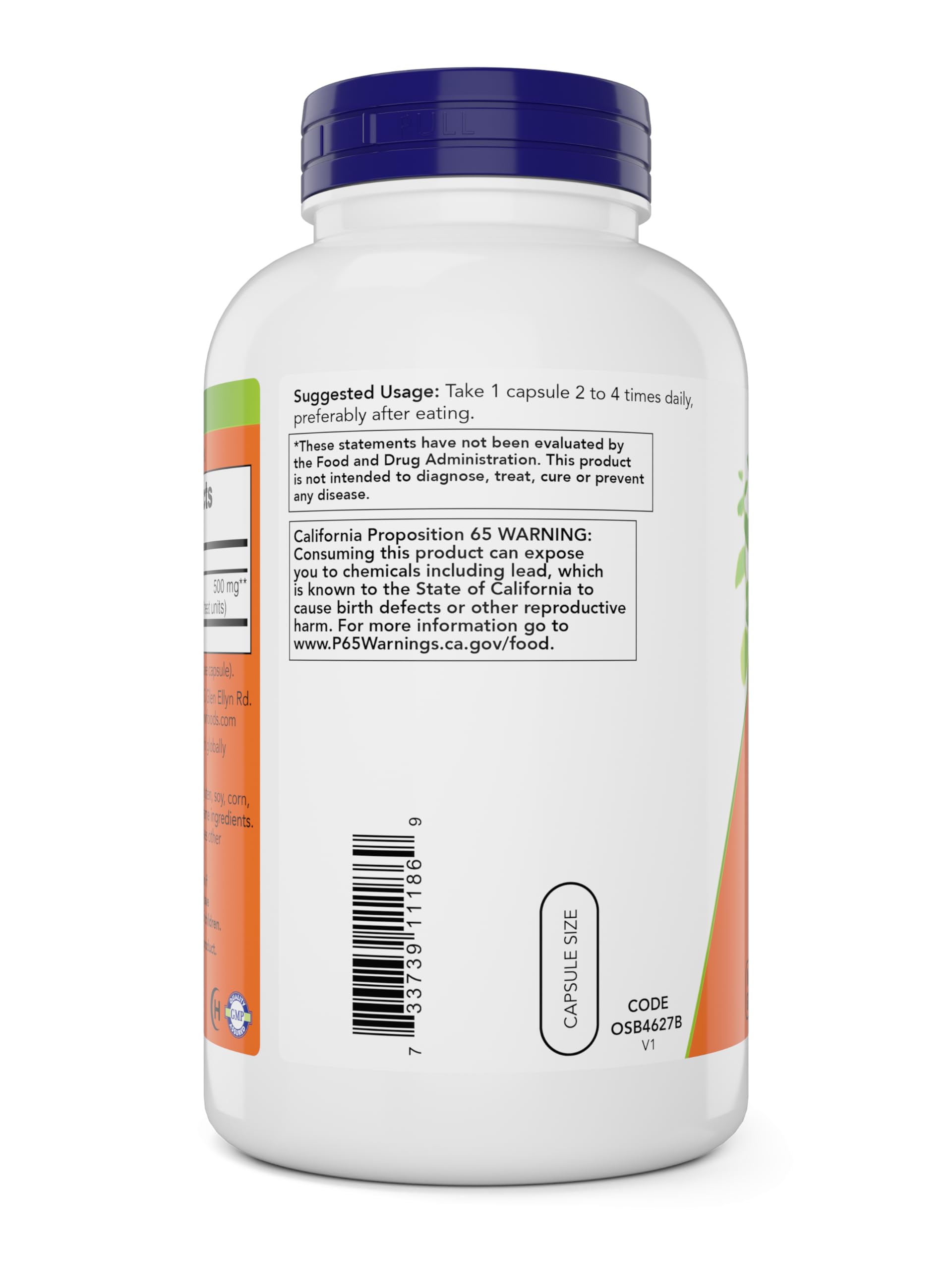 NOW Foods Supplements, Cayenne (Capsicum annuum) 500 mg, Herbal Support, 100 Veg Capsules
