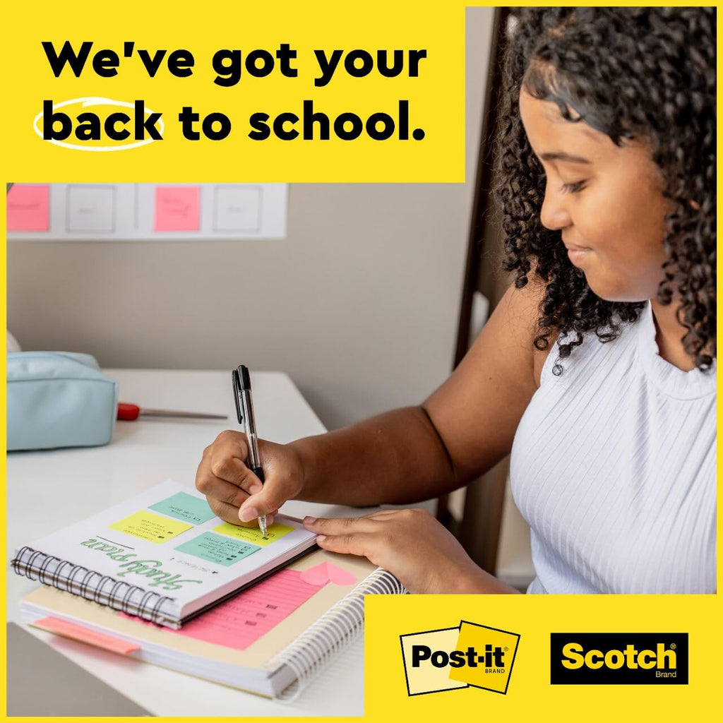 Post-it Super Sticky Notes, 5 Sticky Note Pads, 3 x 3 in., School Supplies, Office Products, Sticky Notes for Vertical Surfaces, Monitors, Walls and Windows, Limeade Green