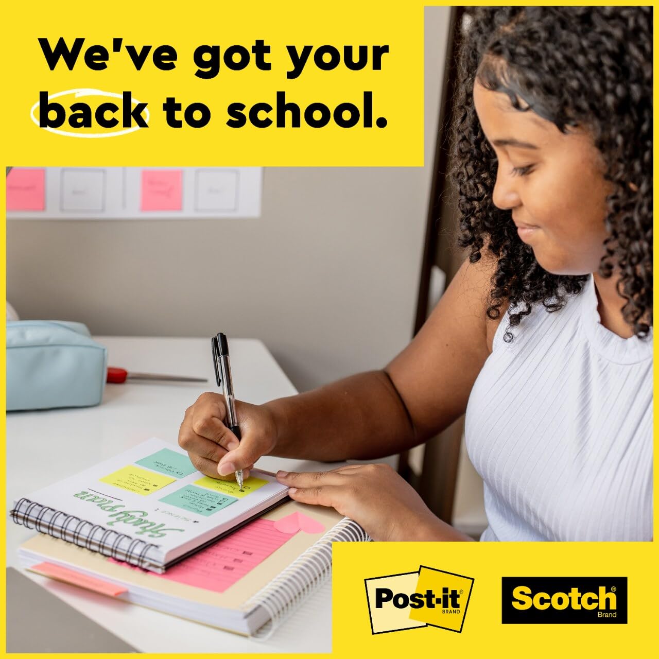 Post-it Super Sticky Notes, 5 Sticky Note Pads, 3 x 3 in., School Supplies, Office Products, Sticky Notes for Vertical Surfaces, Monitors, Walls and Windows, Limeade Green
