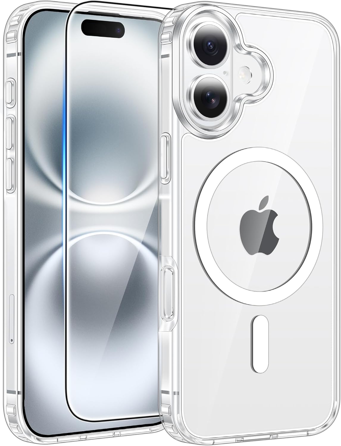 FNTCASE for iPhone 17 Case: [Compatible with Magsafe] Translucent Matte Cases with [Full Camera Protection] [Screen Protector] Military Grade Shockproof Protective Phone Cover - Light Purple