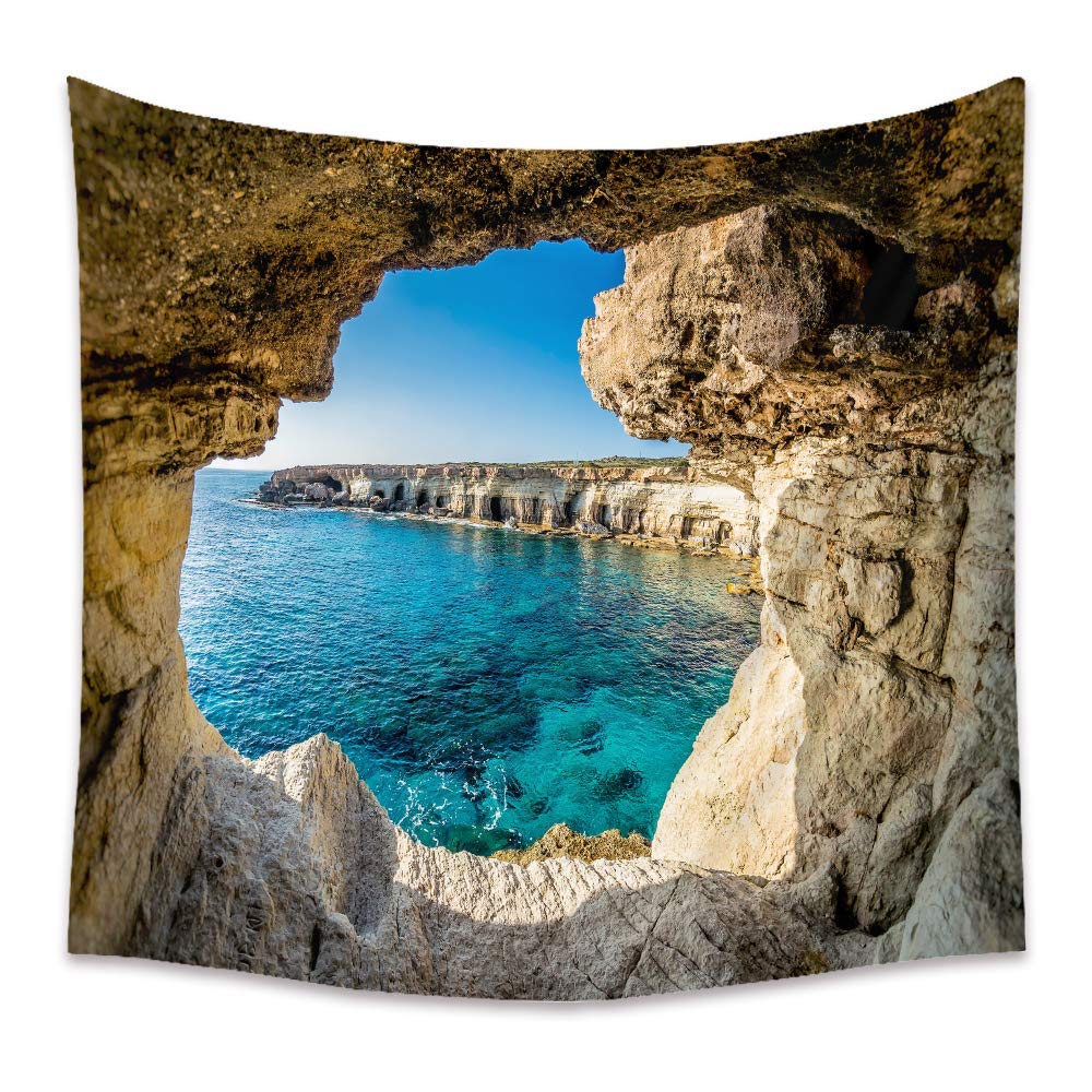 Llamazing Forest Landscape Home Decor - Living Room & Bedroom Magic Tapestry (Sunlight&Creek, 60''L51''W)