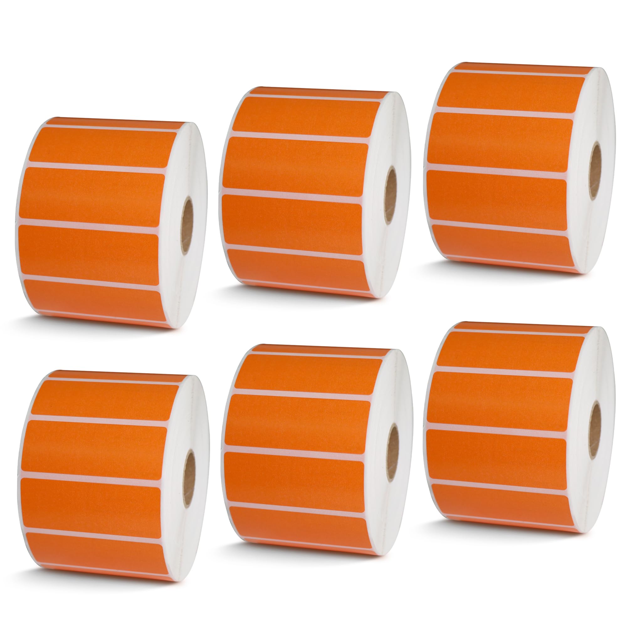 BETCKEY - 1" x 0.5" Small Labels Compatible with Zebra & Rollo Label Printer, Premium Adhesive & Perforated[Light Blue, 6 Rolls, 14580 Labels]