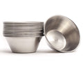 Ramekins Stainless Steel Condiment Sauce Cups, Metal Ramekins, Commercial Grade, Multifunctional, Ideal for All Hot and Cold Sauces, Individual Portion Cups (12, 1.5 oz)