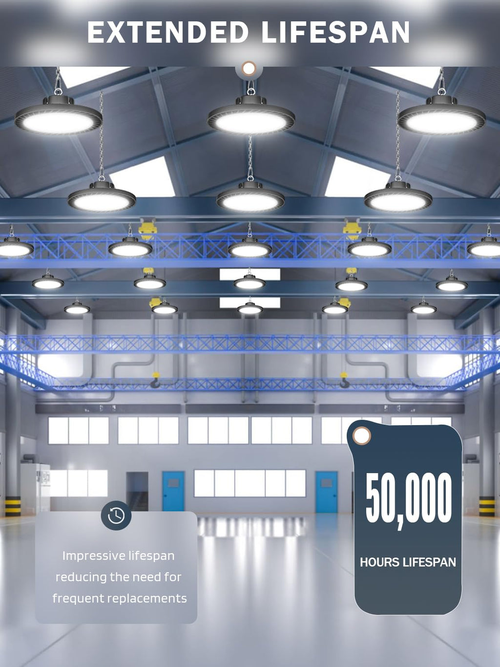 lvsdak UFO LED High Bay Lights 200W 30000LM 5000K 6 Pack with Plug Suitable for Warehouse Workshop Factory Gym Garage Barn AC100-277V