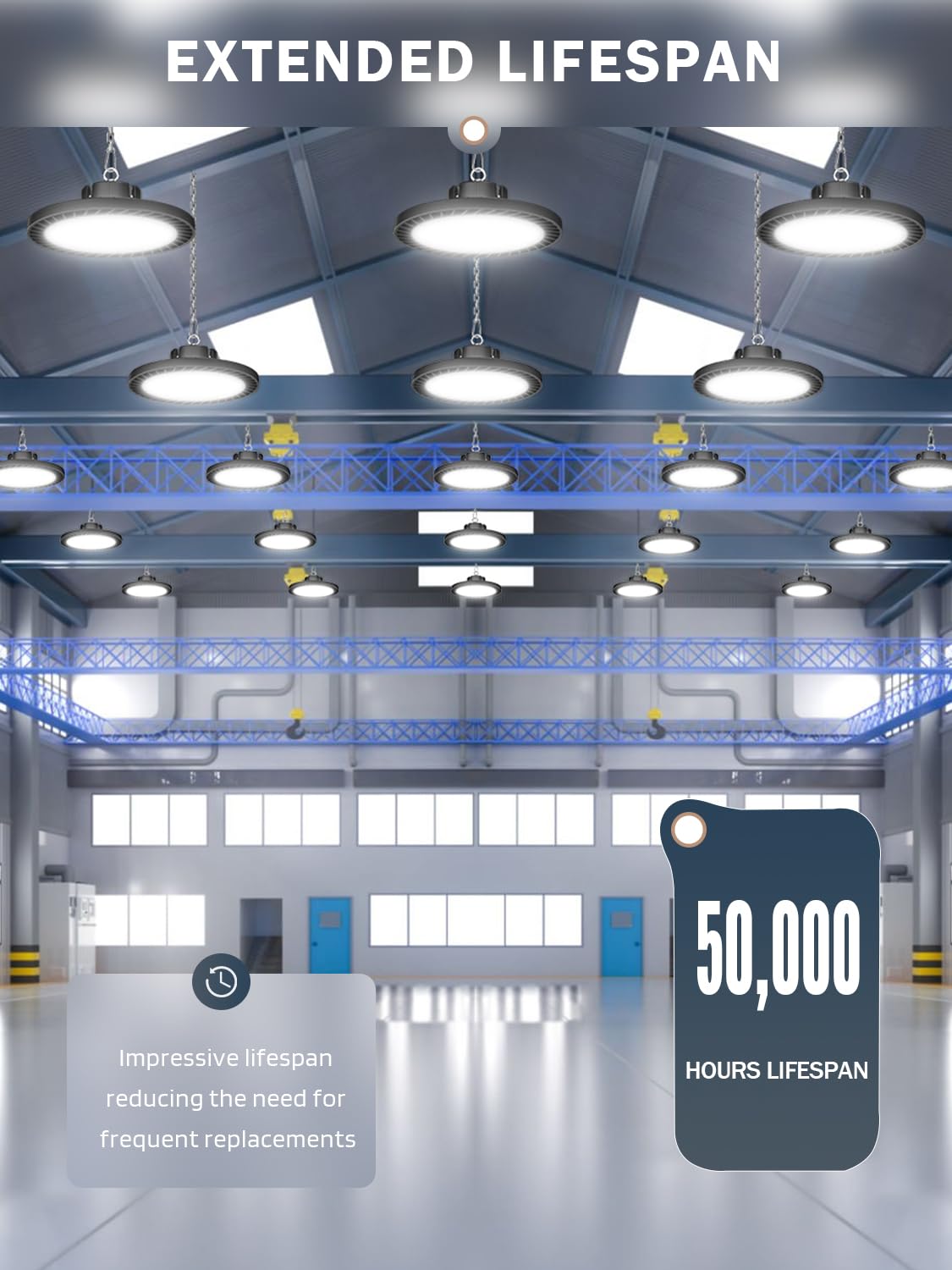 lvsdak UFO LED High Bay Lights 200W 30000LM 5000K 6 Pack with Plug Suitable for Warehouse Workshop Factory Gym Garage Barn AC100-277V