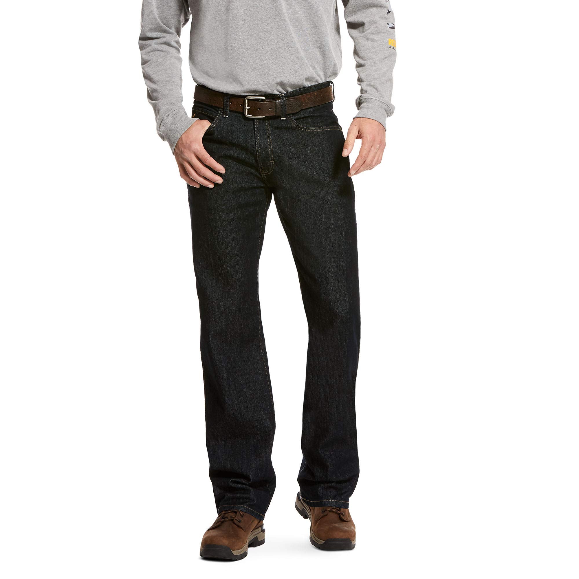 Ariat Men's Rebar M4 Low Rise DuraStretch Basic Boot Cut Jean