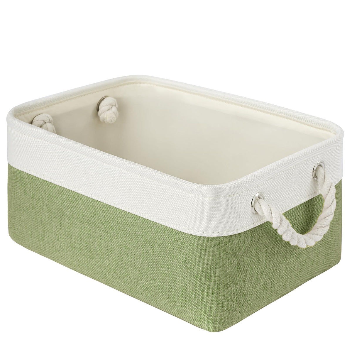 Storage Baskets for Shelves 11.8x7.9x5.2 Inch, Foldable Fabric Storage Bins with Handles, Small Storage Baskets for Organizing Closet, Office, Home Organization (1-Pack, Gray)