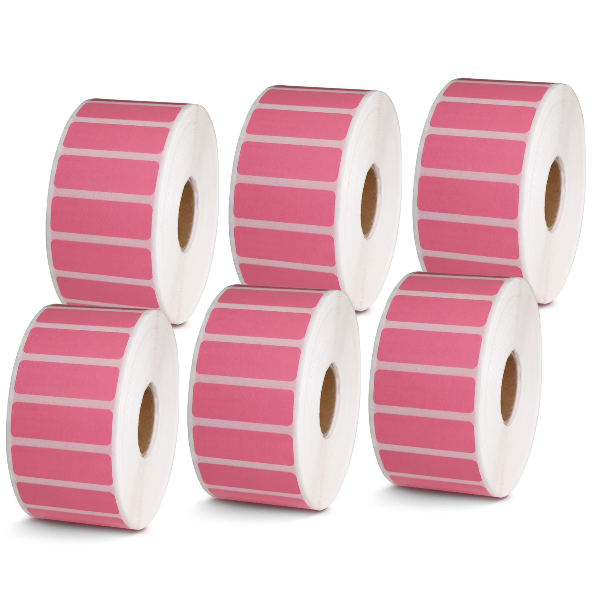 BETCKEY - 1" x 0.5" Small Labels Compatible with Zebra & Rollo Label Printer, Premium Adhesive & Perforated[Light Blue, 6 Rolls, 14580 Labels]