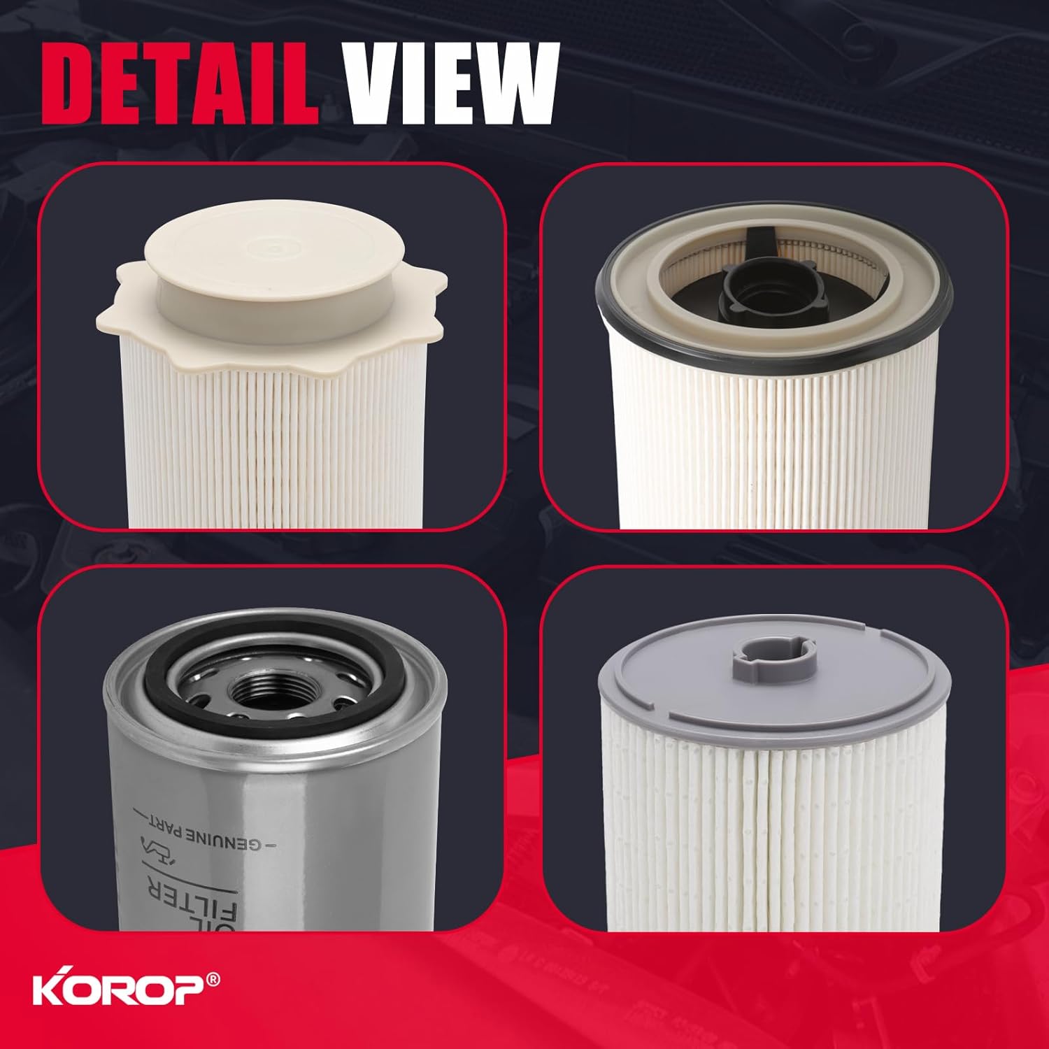 6.7 Cummins Fuel Filter Water Separator and Oil Filter Kit Compatible with 2019-2024 Dodge Ram 2500 3500 4500 5500 6.7L Cummins Turbo Diesel Engines Replaces# 68436631AA 68157291AA 5083285AA