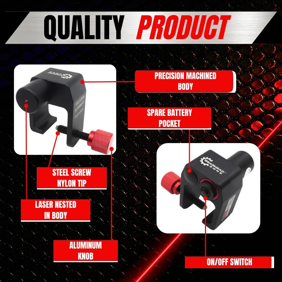 Chain & Sprocket Alignment Tool - Laser Application