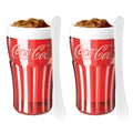 ZOKU Coca-Cola Float & Slushie Maker, Retro Make and Serve Cup with Freezer Core Creates Single-serving Smoothies, Slushies and Milkshakes in Minutes, BPA-free